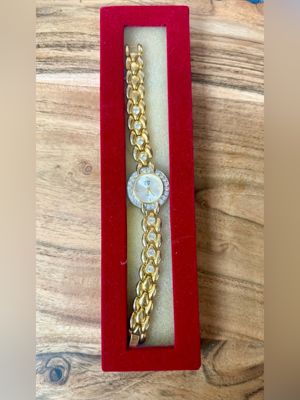 Vintage Elizabeth James Watch with CZ Crystal Accents.